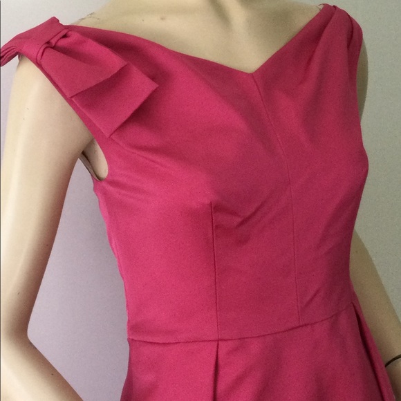 Prada Special Edition One Shoulder Bow, Fit&Flare Dress - Picture 6 of 13